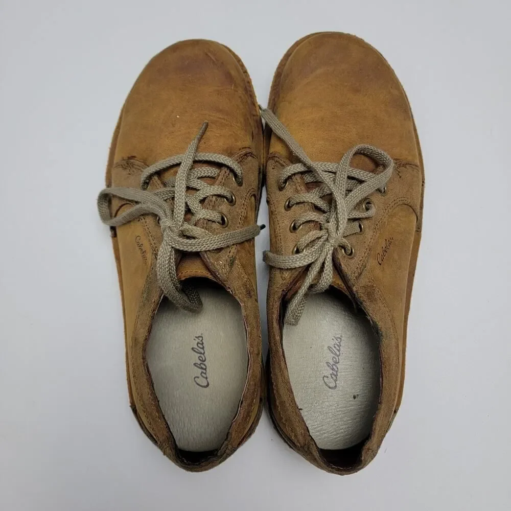 Cabela's Brown Leather Chukka Boots Thick Sole Size 8.5